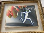 Mark Kostabi (1960) - Running with the money, Antiek en Kunst, Kunst | Schilderijen | Modern