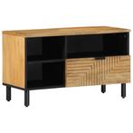 vidaXL Tv-meubel 80x33x46 cm massief mangohout bruin, Huis en Inrichting, Verzenden, Nieuw