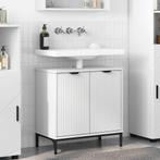 vidaXL Wastafel kabinet voor de badkamer Wit 60.5 x 33.5 x, Verzenden, Nieuw