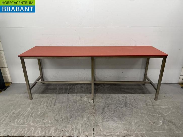 RVS Snijtafel Polyethyleen 249.5 x 70 x 90.5 Horeca Slagerij, Zakelijke goederen, Horeca | Meubilair en Inrichting, Ophalen of Verzenden