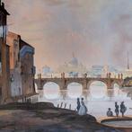 Ippolito Caffi (1809-1866), Follower of - Rome, view of the, Antiquités & Art