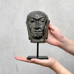 Statue, NO RESERVE PRICE - Javanese Budha Head on a custom