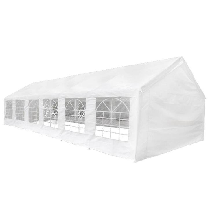vidaXL Tentdoek zonder Frame Wit 12 x 6 m PE, Tuin en Terras, Partytenten, Nieuw, Verzenden