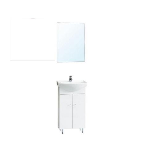 Badmeubelset Napolini 50 cm wit incl. Spiegel, Doe-het-zelf en Bouw, Sanitair, Bad, Nieuw, Ophalen of Verzenden