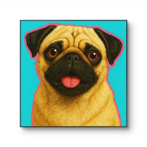 Tomas - Pug-tastic, Antiek en Kunst, Kunst | Schilderijen | Modern
