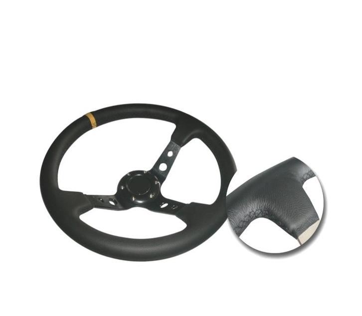 VOLANT TYPE OMP INVERSE NOIR JAUNE, Autos : Pièces & Accessoires, Commande, Envoi