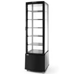Koelvitrine | 270L | Zwart | +2°C/+8°C | 6 Niveaus | Wielen, Zakelijke goederen, Verzenden, Nieuw in verpakking