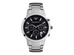 Emporio Armani AR2434 - Herenhorloge 43 mm - Stalen band -, Huis en Inrichting, Verzenden, Zo goed als nieuw