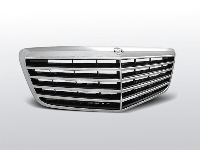 Grille | Avantgarde type | Mercedes E-Klasse W211 2006-2009, Auto-onderdelen, Carrosserie, Nieuw, Mercedes-Benz, Verzenden