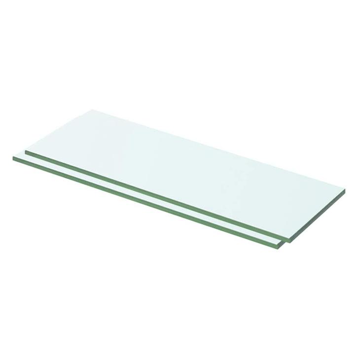 vidaXL Schappen 2 st 50x12 cm glas transparant, Huis en Inrichting, Kasten | Wandmeubels, Nieuw, Verzenden