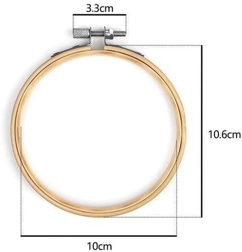 Bamboe borduurring flowerhoop bloemenring met stelschroef 10, Hobby en Vrije tijd, Knutselen, Nieuw