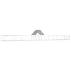 vidaXL Kippenren 14x2x2 m gegalvaniseerd staal, Dieren en Toebehoren, Verzenden, Nieuw