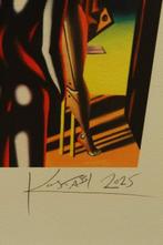 Mark Kostabi (1960) - donna con omaggio a de chirico