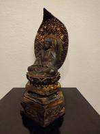 Japanse Boeddha van verguld hout - Hout - Japan - Meiji