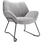 tectake Fauteuil Kjeld bouclé, gestoffeerd, 120kg draagkrach, Huis en Inrichting, Stoelen, Verzenden, Nieuw