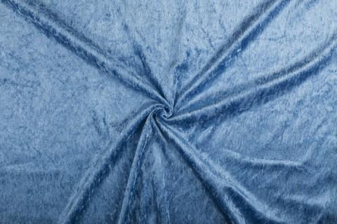 Velours blauw stof - 10m rol - Polyester - Goedkoop!, Hobby en Vrije tijd, Stoffen en Lappen, 120 cm of meer, 200 cm of meer, Blauw
