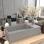 vidaXL Lavabo de salle de bain avec trop-plein Céramique, Neuf, Verzenden