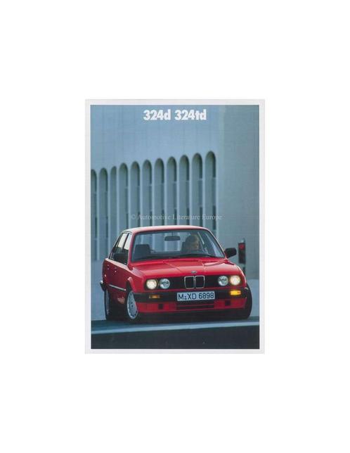1989 BMW 3 SERIE DIESEL BROCHURE NEDERLANDS, Boeken, Auto's | Folders en Tijdschriften