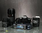 Minolta Dynax 5000i + 35-80mm + 70-210mm + 2000xi Flitser -, Audio, Tv en Foto, Nieuw