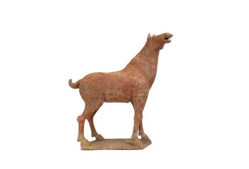Terre cuite Pot Massif en céramique rouge peint extrêmement, Verzamelen, Mineralen en Fossielen