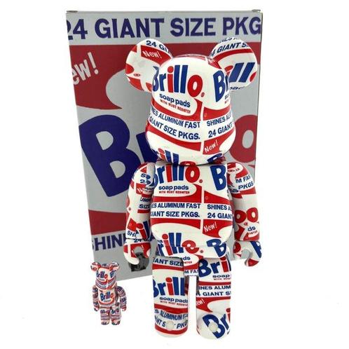 Bearbrick Medicom - BearBrick - Andy Warhol Brillo -, Antiek en Kunst, Kunst | Schilderijen | Modern