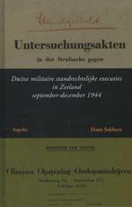 Duitse militaire standrechtelijke executies in Zeeland, Livres, Hans Sakkers, Verzenden