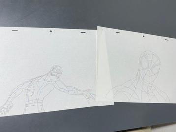 Marvel - 2 x dessins animés originaux, en couleur - beschikbaar voor biedingen