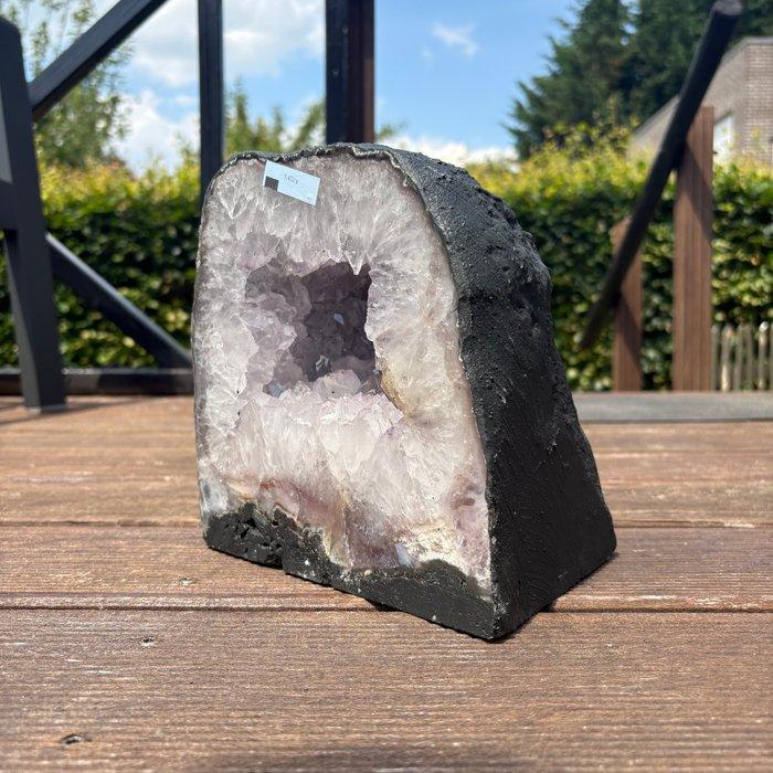 amethist Geode - Hoogte: 19 cm - Breedte: 19 cm- 9.45 kg -, Verzamelen, Mineralen en Fossielen
