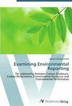 Examining Environmental Reporting. Franziska   .=, Rehm Fatima Franziska, Verzenden