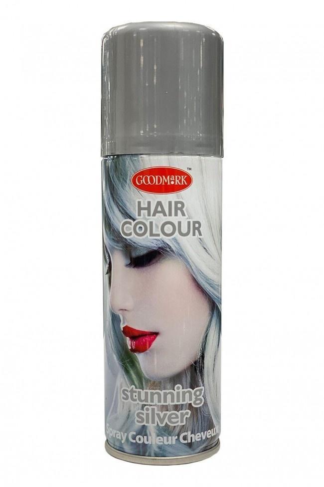 Haarspray Zilver 125Ml, Hobby en Vrije tijd, Feestartikelen, Nieuw, Verzenden