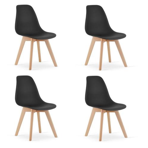 Duurzame KITO eetkamerstoelen set van 4 - kindvriendelijk..., Huis en Inrichting, Stoelen, Zwart, Vier, Nieuw, Ophalen of Verzenden