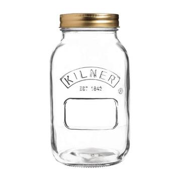 Weckpot glas met schroefdeksel 1L |  9,3(Ø)x17,8(h)cm, Verzenden