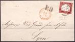 Italiaanse oude staten - Sardinië 1862 - Brief met 40 c., Gestempeld