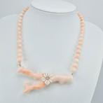 Corail - Argent - Collier - Corallo Rosato, Antiquités & Art