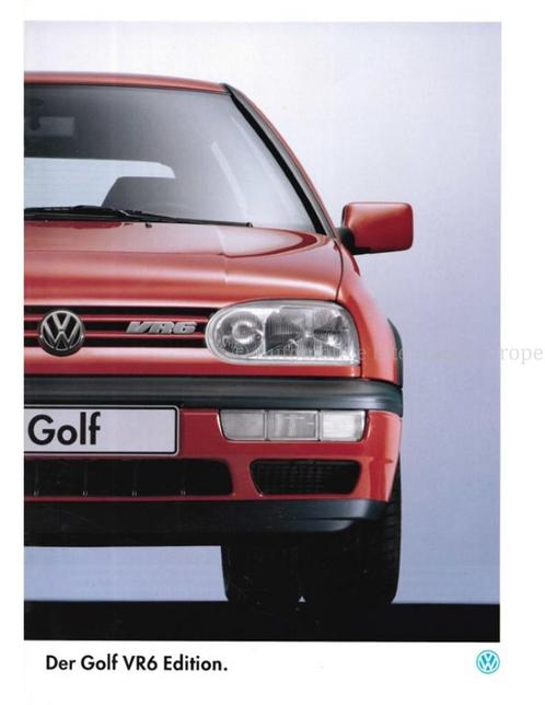 1994 VOLKSWAGEN GOLF VR6 EDITION BROCHURE GERMAN, Boeken, Auto's | Folders en Tijdschriften, Ophalen of Verzenden