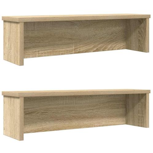 vidaXL Keukenrekken stapelbaar 2 st 60x15x16 cm sonoma, Huis en Inrichting, Keuken | Keukenbenodigdheden, Nieuw, Verzenden