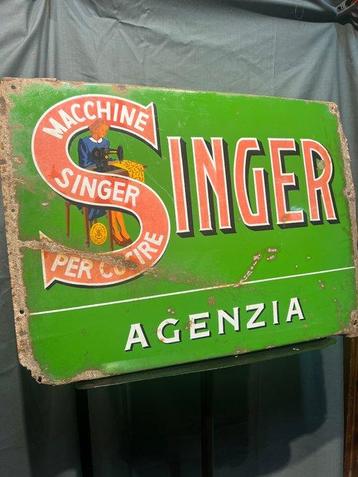 Singer - Enseigne publicitaire - Insegna Chanteur Original -
