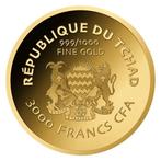 Tsjaad. 3000 Francs 1/1000 oz 999 Fine Gold 3000 CFA Francs