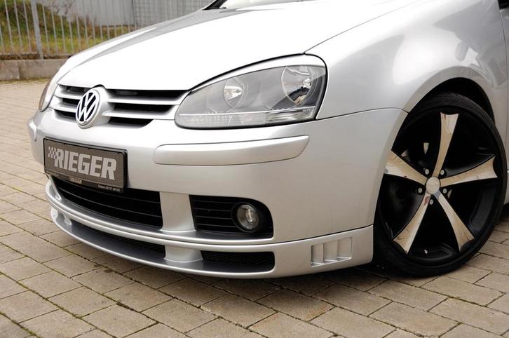Rieger frontspoiler | Golf 5 - 3-drs., 5-drs. | stuk ongespo, Auto diversen, Tuning en Styling, Verzenden