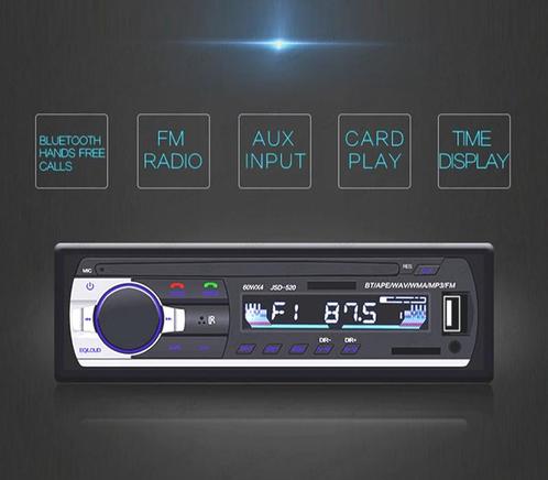 AUTORADIO 1DIN BLUETOOTH MP3 USB SD AUX, Auto diversen, Autoradio's, Verzenden