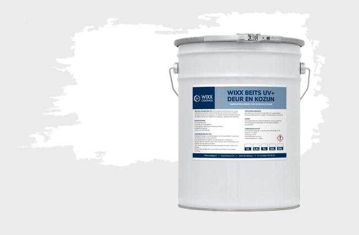Wixx Deur en Kozijn Beits UV+ Wit 10L, Doe-het-zelf en Bouw, Verf, Beits en Lak, Wit, Nieuw, Verzenden