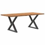 vidaXL Eettafel rechthoekig 200x90x74 cm massief eikenhout, Huis en Inrichting, Tafels | Eettafels, Verzenden, Nieuw