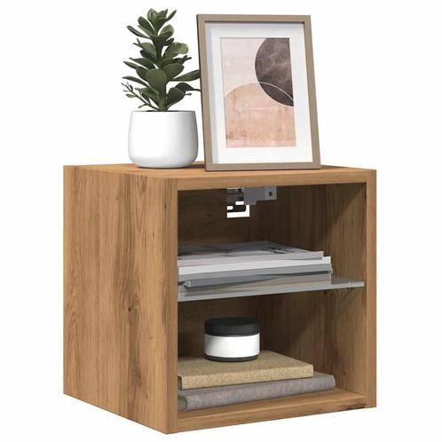 vidaXL Tv-wandmeubel met LED-verlichting 30x28,5x30cm, Huis en Inrichting, Kasten |Televisiemeubels, Nieuw, Verzenden