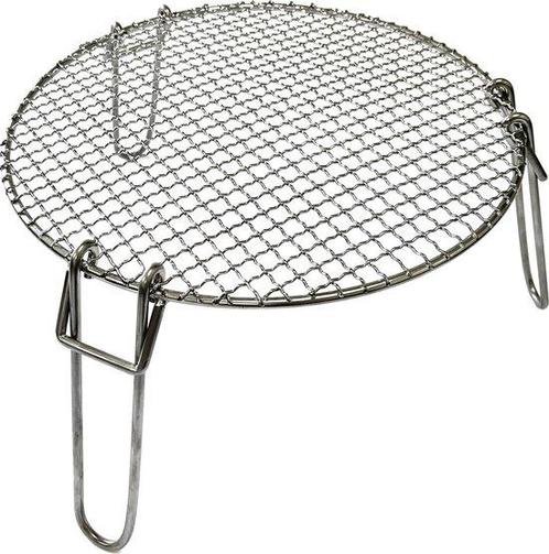 Valhal Outdoor - pannenverhoger / grillrooster 34cm - RVS..., Tuin en Terras, Houtskoolbarbecues, Nieuw, Verzenden