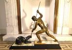 Jean Lemoine (attrib) - sculptuur, Cazador de pantera - 60, Antiek en Kunst