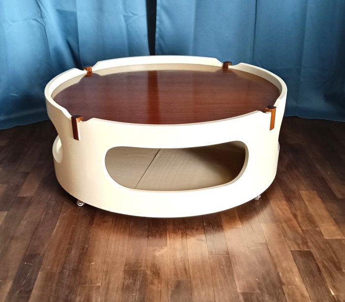 Middentafel - Hout - met wielen, Antiek en Kunst, Kunst | Designobjecten