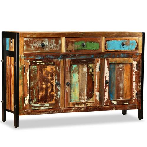 vidaXL Dressoir 120x35x76 cm massief gerecycled hout, Huis en Inrichting, Kasten | Dressoirs, Nieuw, Verzenden