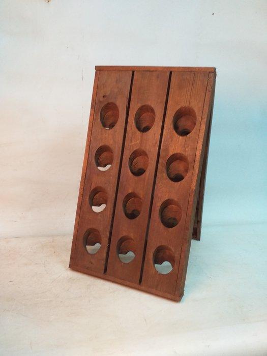 Wijnrek - Hout - Houten wijn schot 24 fles, Antiek en Kunst, Curiosa en Brocante