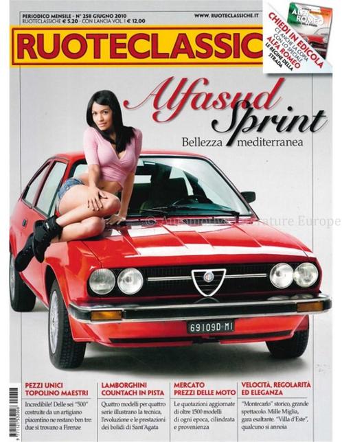 2010 RUOTECLASSICHE MAGAZINE 258 ITALIAANS, Livres, Autos | Brochures & Magazines, Enlèvement ou Envoi