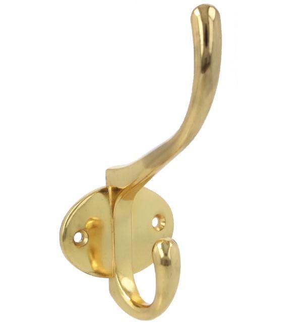 Kapstokhaak 135x58 mm zamak goud, Huis en Inrichting, Badkamer | Badtextiel en Accessoires, Nieuw
